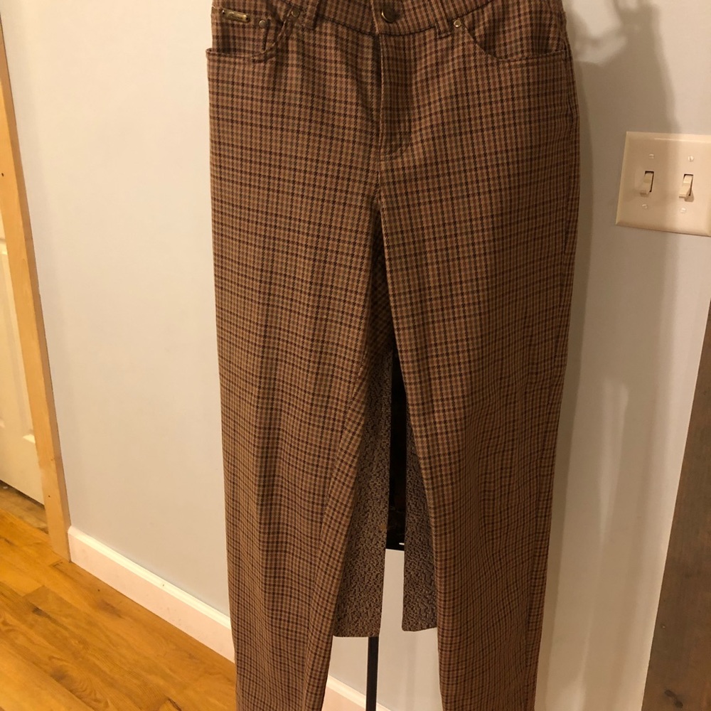 Ralph Lauren Women’s Trouser brown Plaid tartan